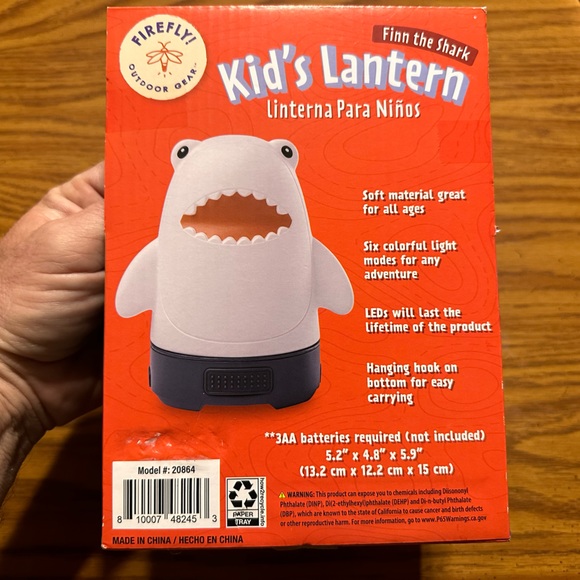 Firefly outdoor Kids Lantern Finn the Shark - Picture 2 of 3